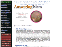 Tablet Screenshot of answeringislam.net